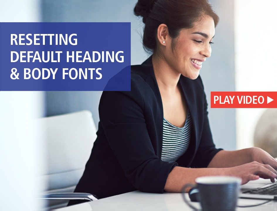 how to reset heading styles in word
