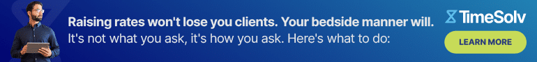 Ad Spot #1 TimeSolv Dec 2025 Raising rates won't lose you clients