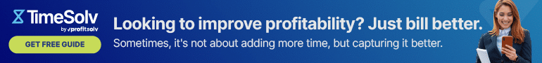 Looking to improve profitability? TimeSolv ad