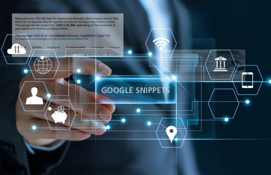 Google Featured Snippets computer screen