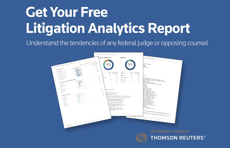 Thomson Litigation Analytics Report