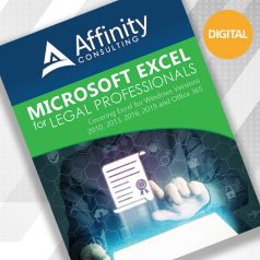 Book cover Microsoft Excel for Legal Professionals