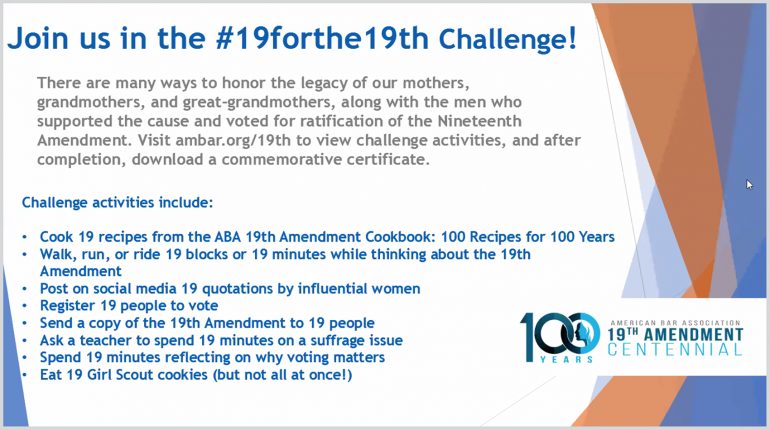 19forthe19th Program