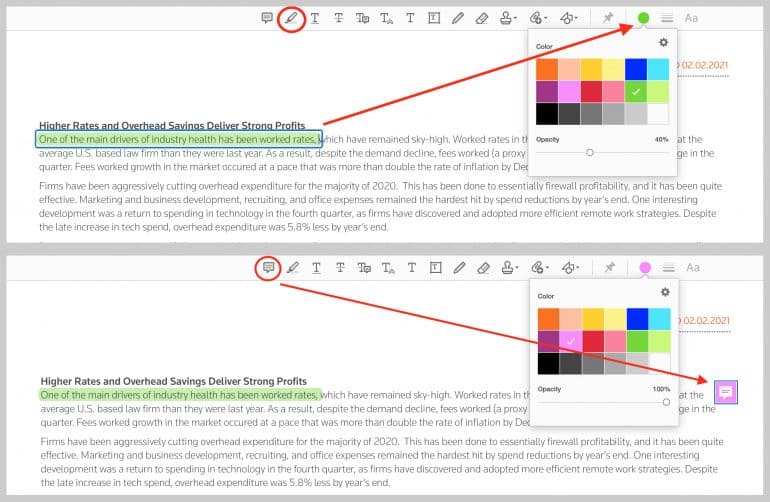 Adobe Acrobat DC menu