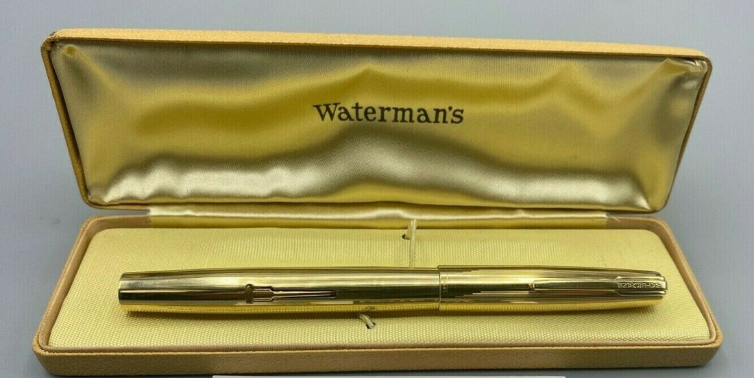 Lot De 4 Stylos Plume Watermans Vintage – Conway, Excelsior, Bayard – Plume Or – Occasion