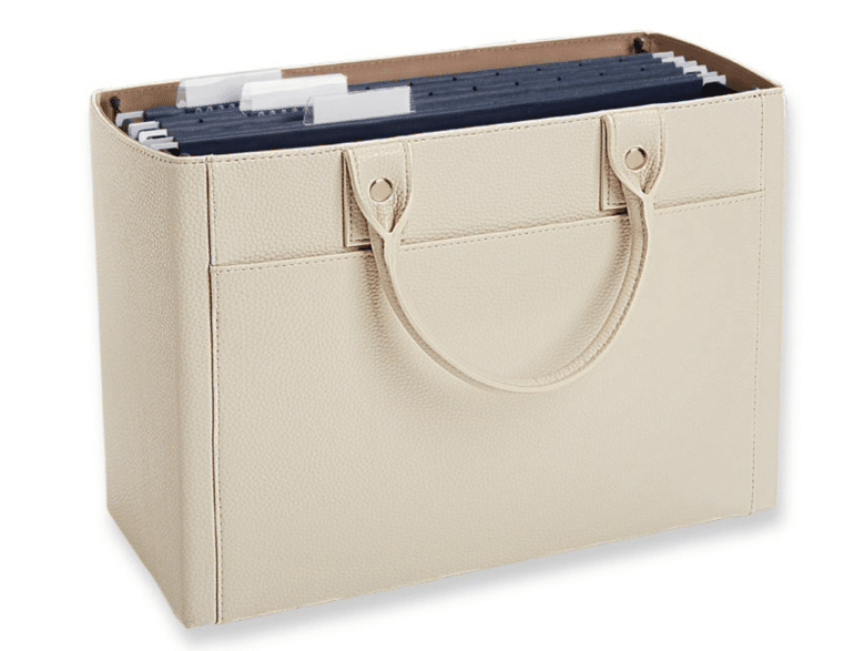 levenger white elephant gift idea Lev Tech Portable File Tote