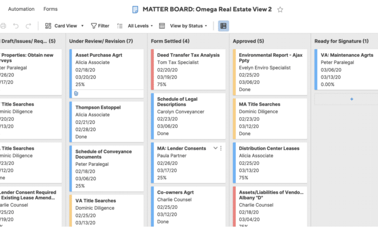 electronic visual matter management