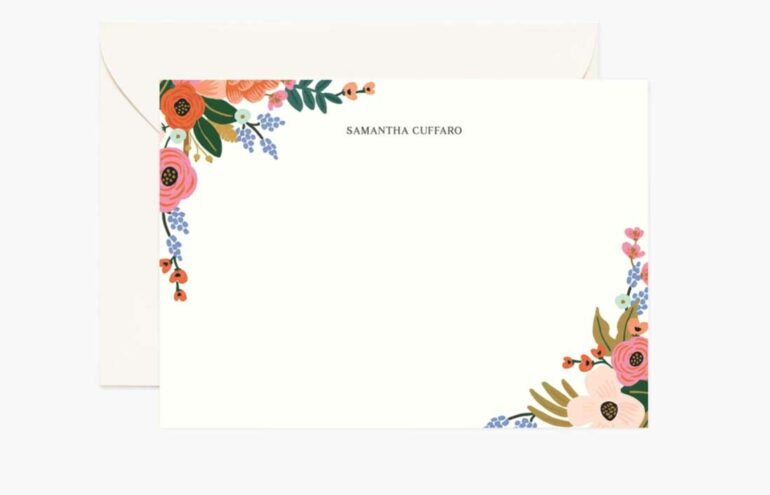 personalized stionery cards anna bond rifle paper