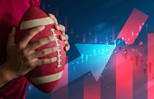 end of year marketing plays football and rising arrow