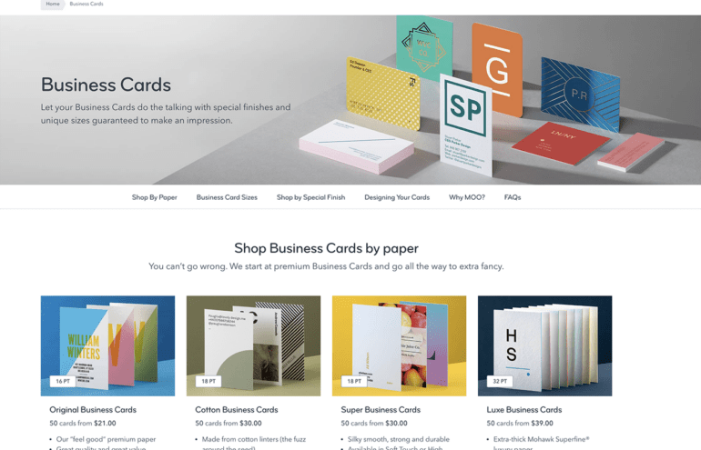 Moo law firm business cards