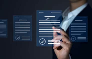 lawyer working with law firm client intake forms