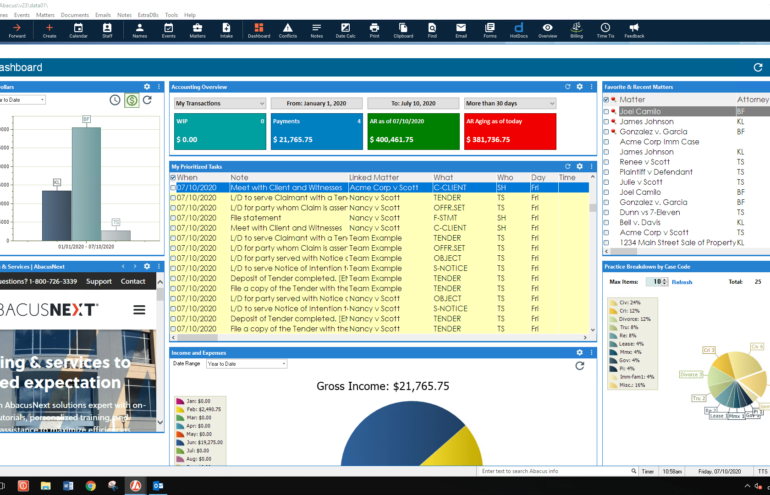 abacuslaw dashboard