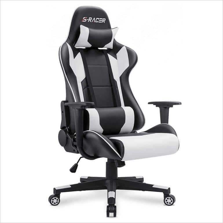 home office setup racing chair