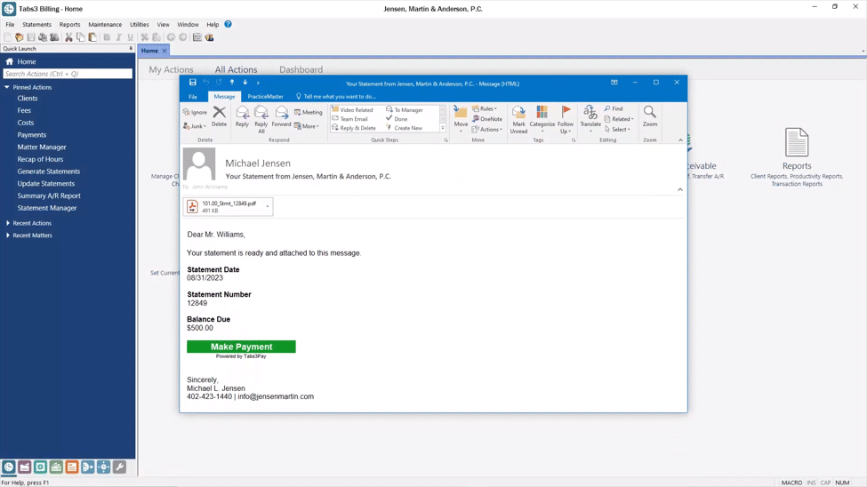 Billing and Accounting Software Law Firm TimeSaving Features