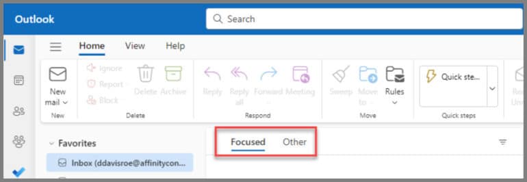 Nouveaux paramètres Outlook | 8 paramètres à modifier dans Outlook 3 Mode concentré
