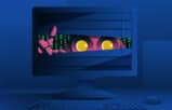 AI cybersecurity looking through computer screen