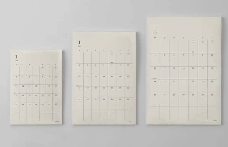 Be a Powerful Post-it Note Professional 4 Midori calendar stickies in three sizes for post it note professionals