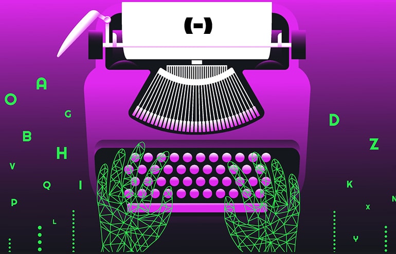 negative draft legal writing with generative AI hands on keyboard