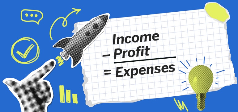 Profit First Formula is Income minus profit equals expenses