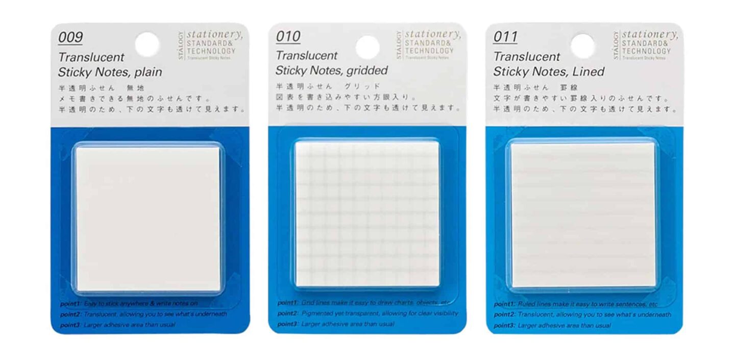 transparent sticky notes