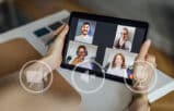 young lawyers in the zoom era, with zoom online meeting screen