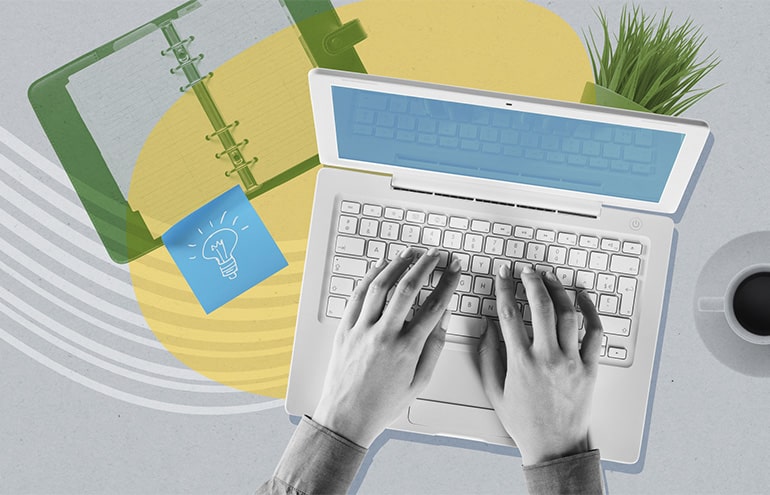 law firm annual planning with keyboard and calendar diary