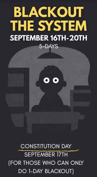 Blackout the System Poster