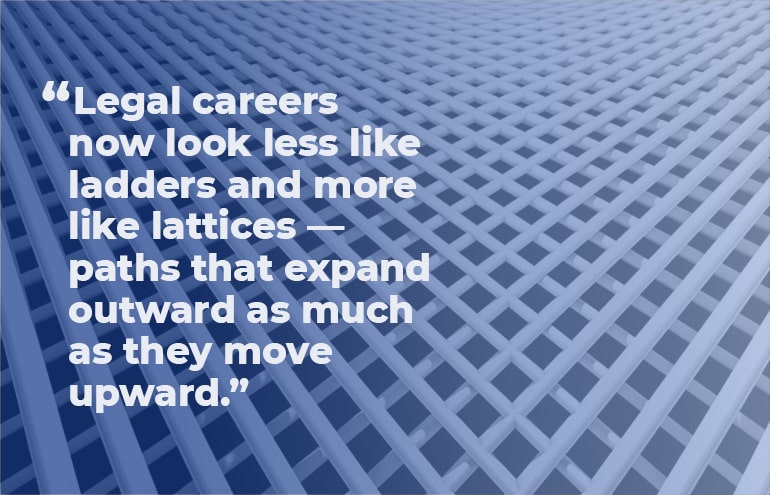 legal careers look less like ladders and more like lattices