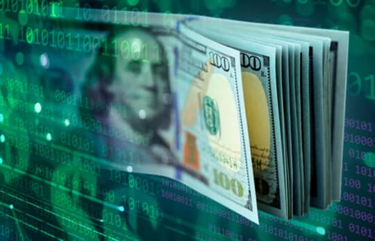 lawyer flat fee pricing $100 bills on digital background