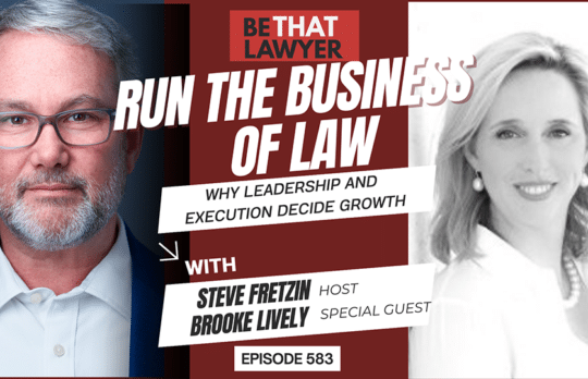Steve Fretzin and Brooke Lively discussing law firm execution and EOS.