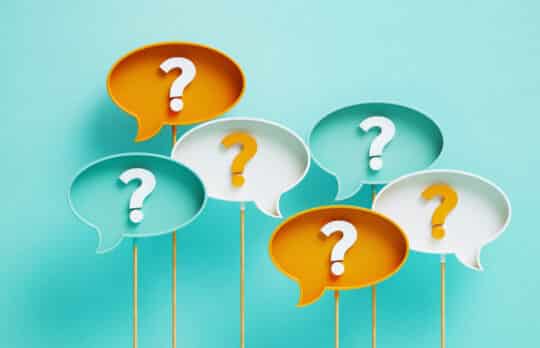 Attorney at work question bubbles for hiring an associate attorney guide.