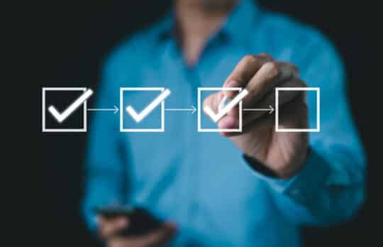 Checklist for lawyer business development, a key part of an attorney's plan.