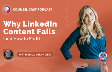 Counsel Cast Podcast featuring Karin Conroy and Bill Shander