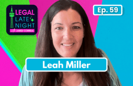 Legal Late Night episode 59 featuring Leah Miller