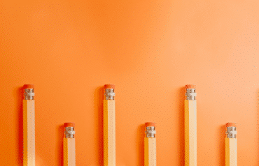No. 2 pencils on an orange background, fall reset for lawyers
