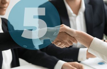 lawyers shaking hands referring cases and shaking hands