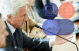 lawyers and clients in deposition, tech-ready depositions in complex cases