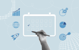 calendar and marketing icons weekly business development habits for lawyers