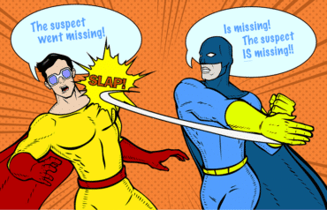 superhero cartoon characters fighting over grammar, grammar snob