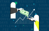 plaintiff law firm KPIs metrics chart with transactions between client and lawyer
